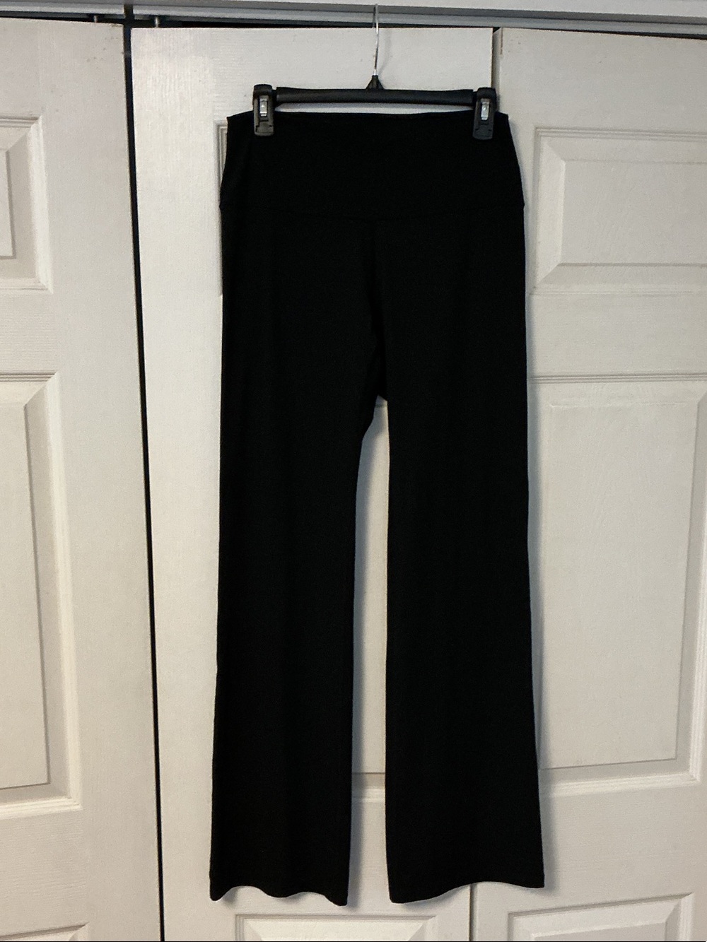 Uniqlo Black Boot-Cut Wide Leg Pants